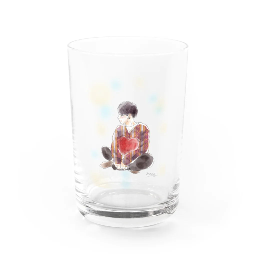 momo: )＊のくつろぎ男子くん。 Water Glass :front