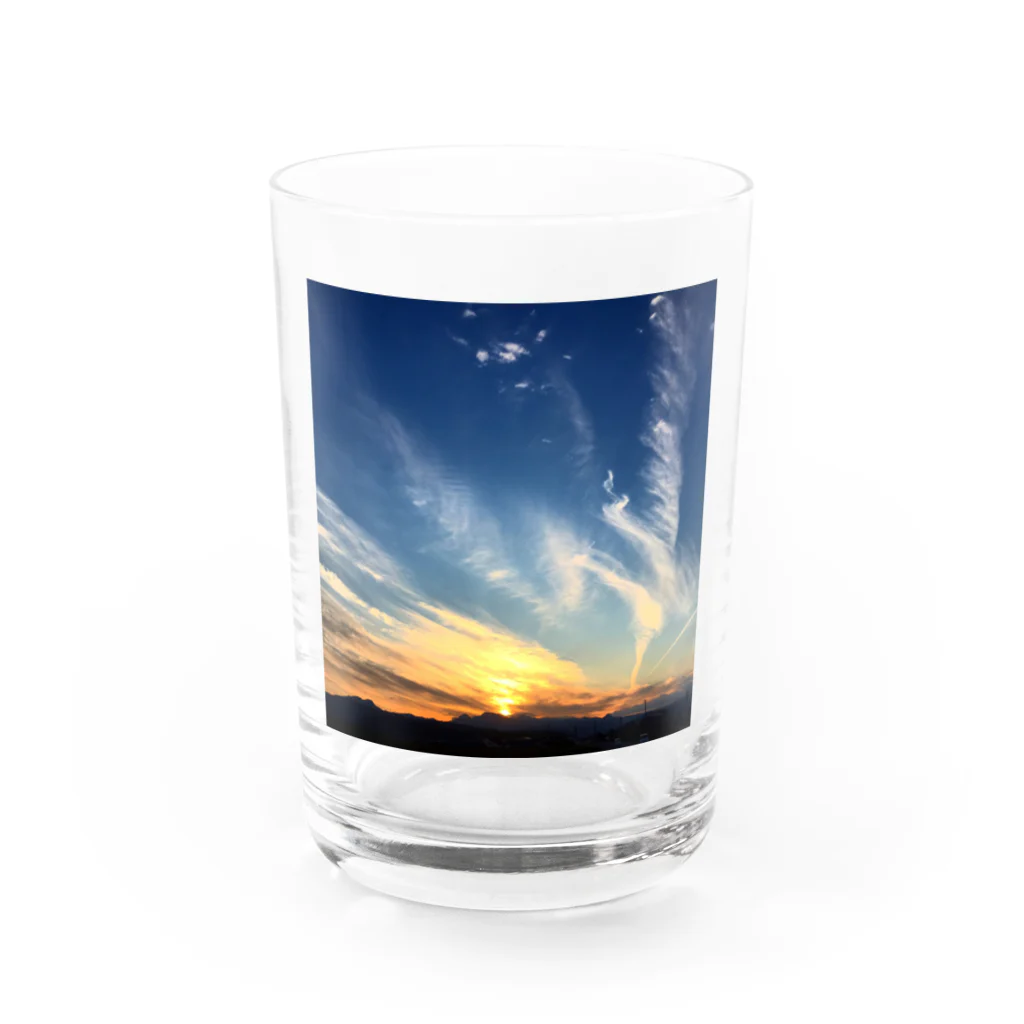 GOHANNDESUYOの夕焼け小焼け Water Glass :front