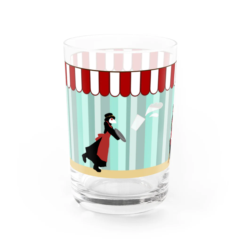 ペストリカさんの同人グッズ＠百頭ピンのペストリカフェグラス Water Glass :front