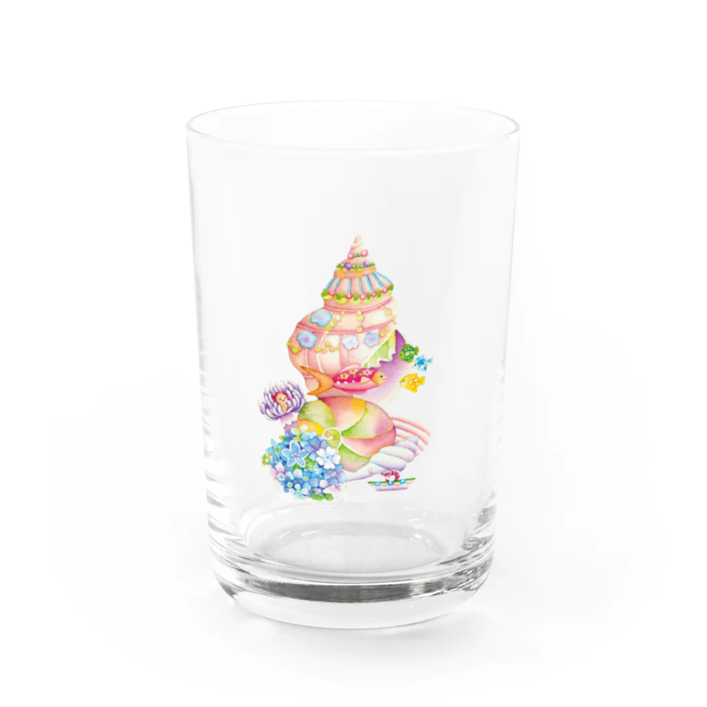 沙月　satsukiの貝の家 Water Glass :front