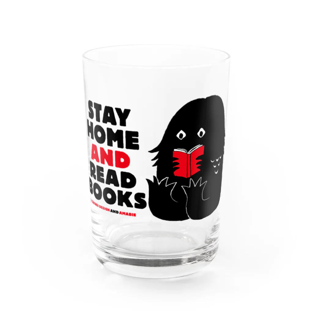 SAIWAI DESIGN STOREのアマビエ （STAY HOME AND READ BOOKS） Water Glass :front