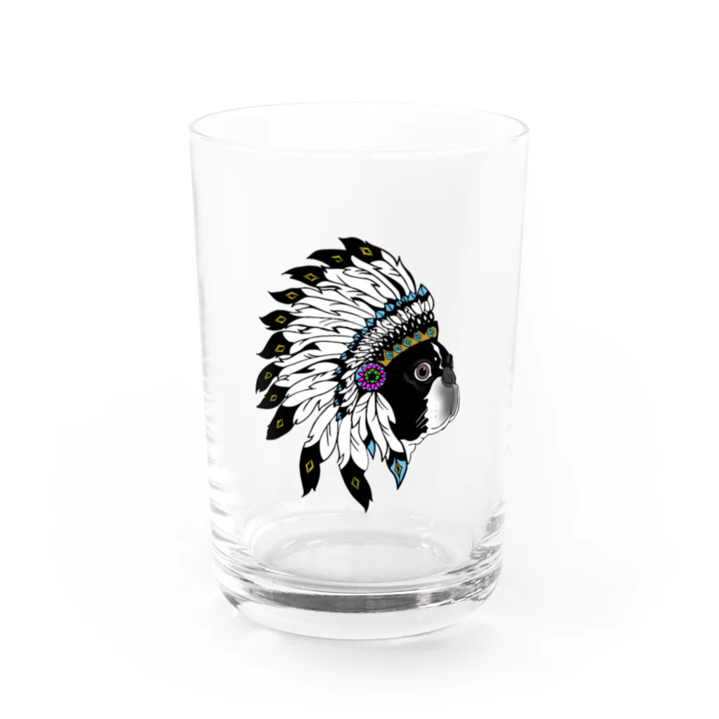 Park a Holic BostonterrierのPark a Holic Bostonterrier ボストンテリア「セブン」 Water Glass :front