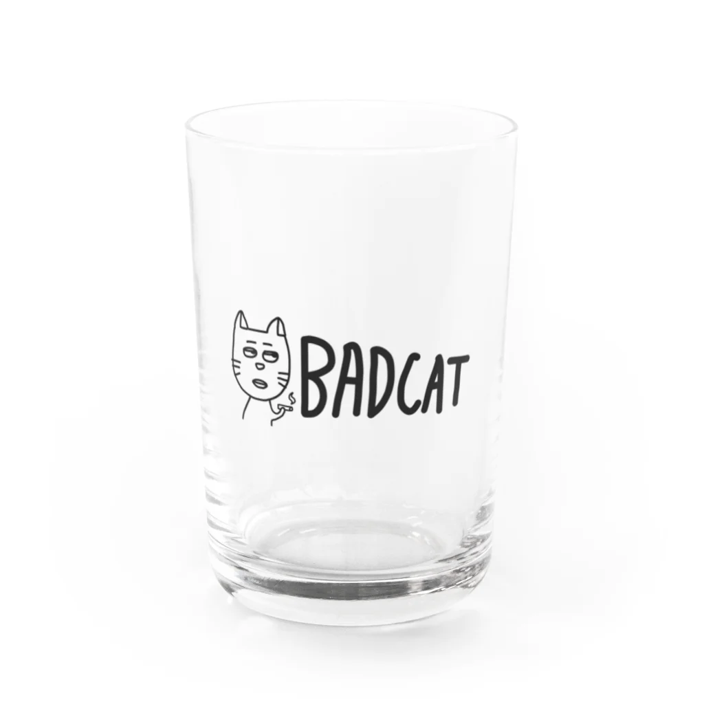 PretzelのBad cat Water Glass :front