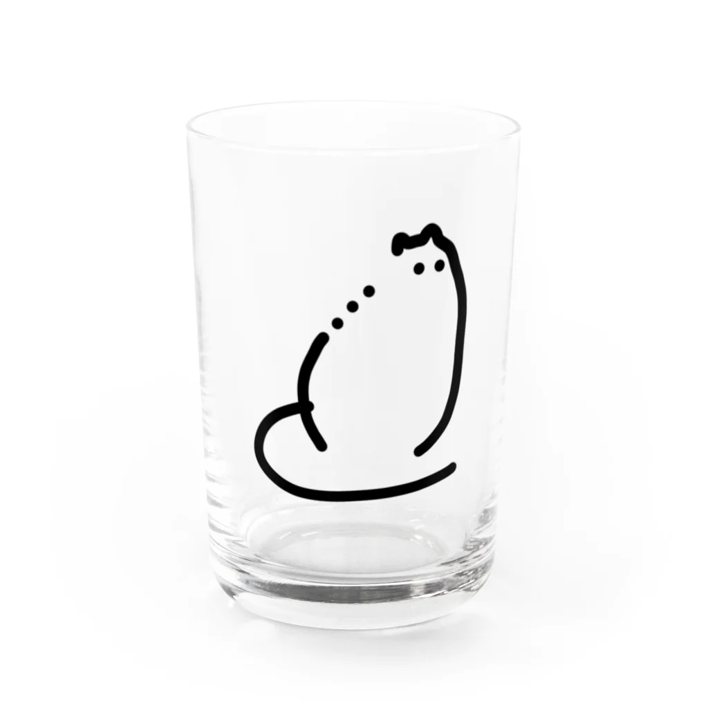 ひまのねこ Water Glass :front