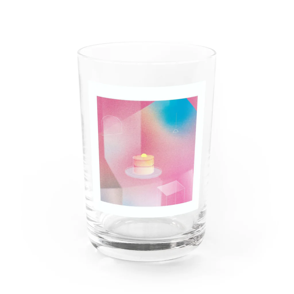 MOCHIDAの真夜中のホットケーキ Water Glass :front