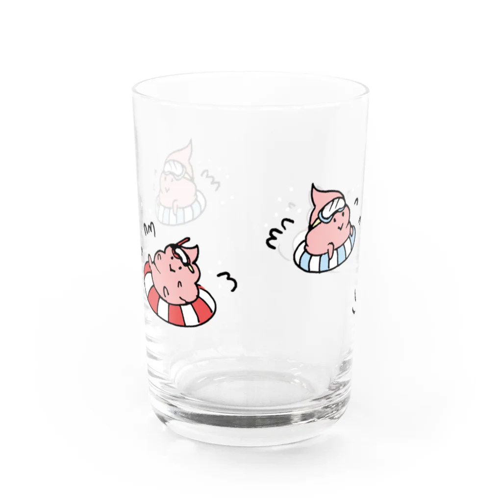 segasworksのunchikun(水遊び) グラス前面