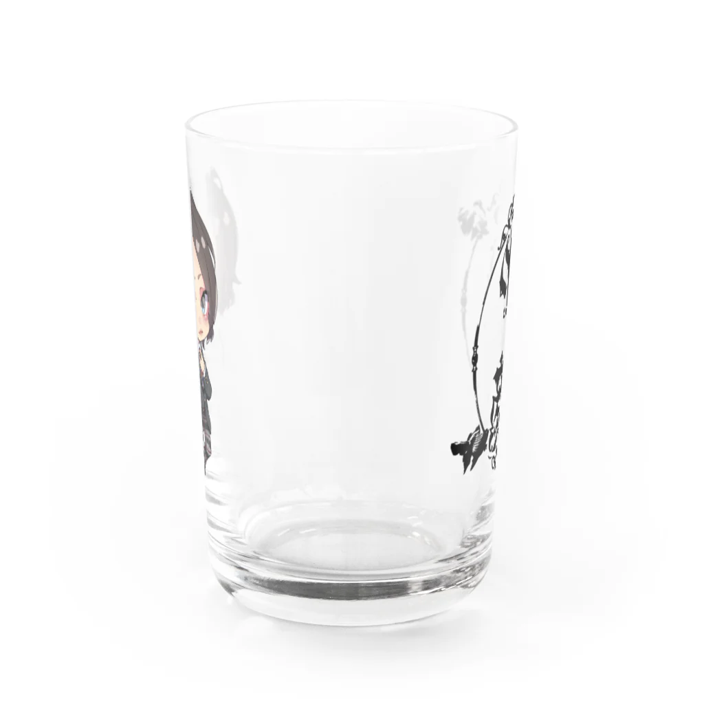 CHISAの嘘顔グラス Water Glass :front