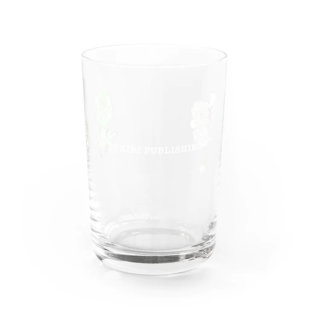 YUKIRI PUBLISHING の2色のばらグラス Water Glass :front