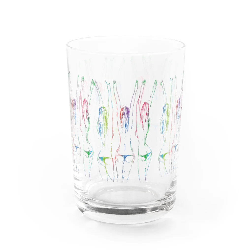 JunK drawing の万歳三少女　１ Water Glass :front