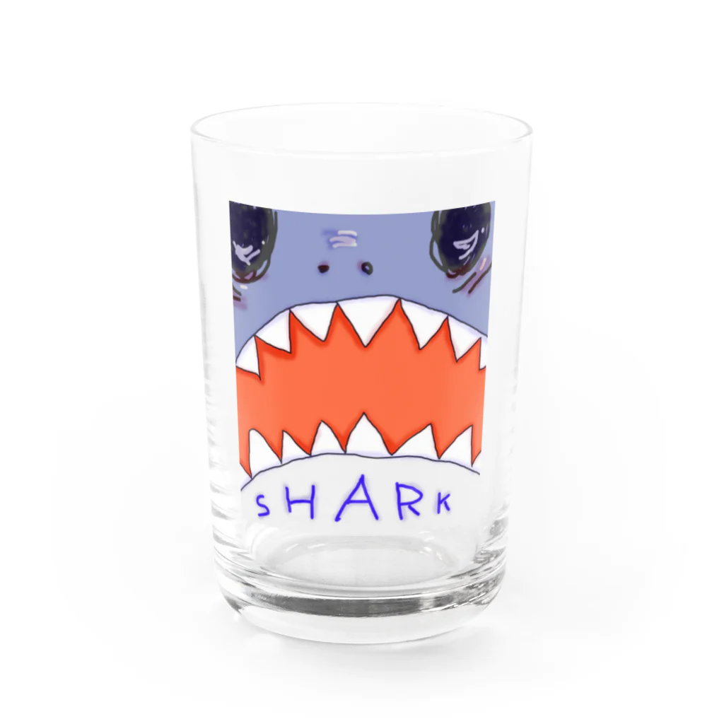 月兎亭のSHARK Water Glass :front