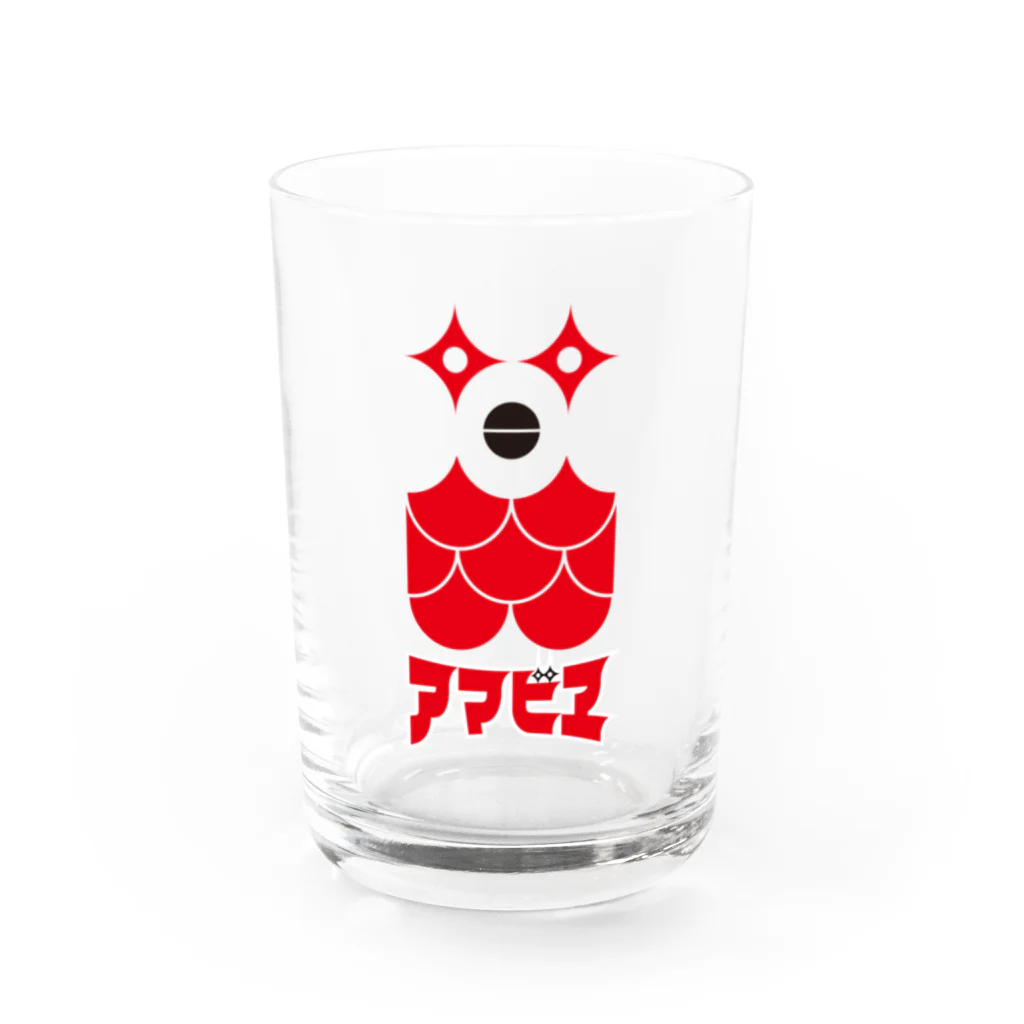 T-jet's Illustration...のアマビヱ Water Glass :front