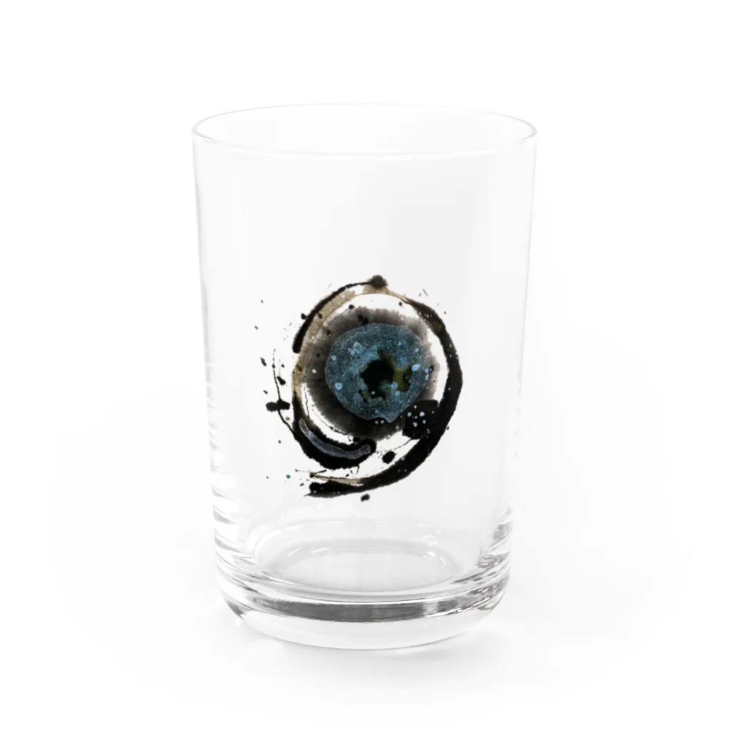 WAMI ARTのウツホ(宇宙)のア Water Glass :front