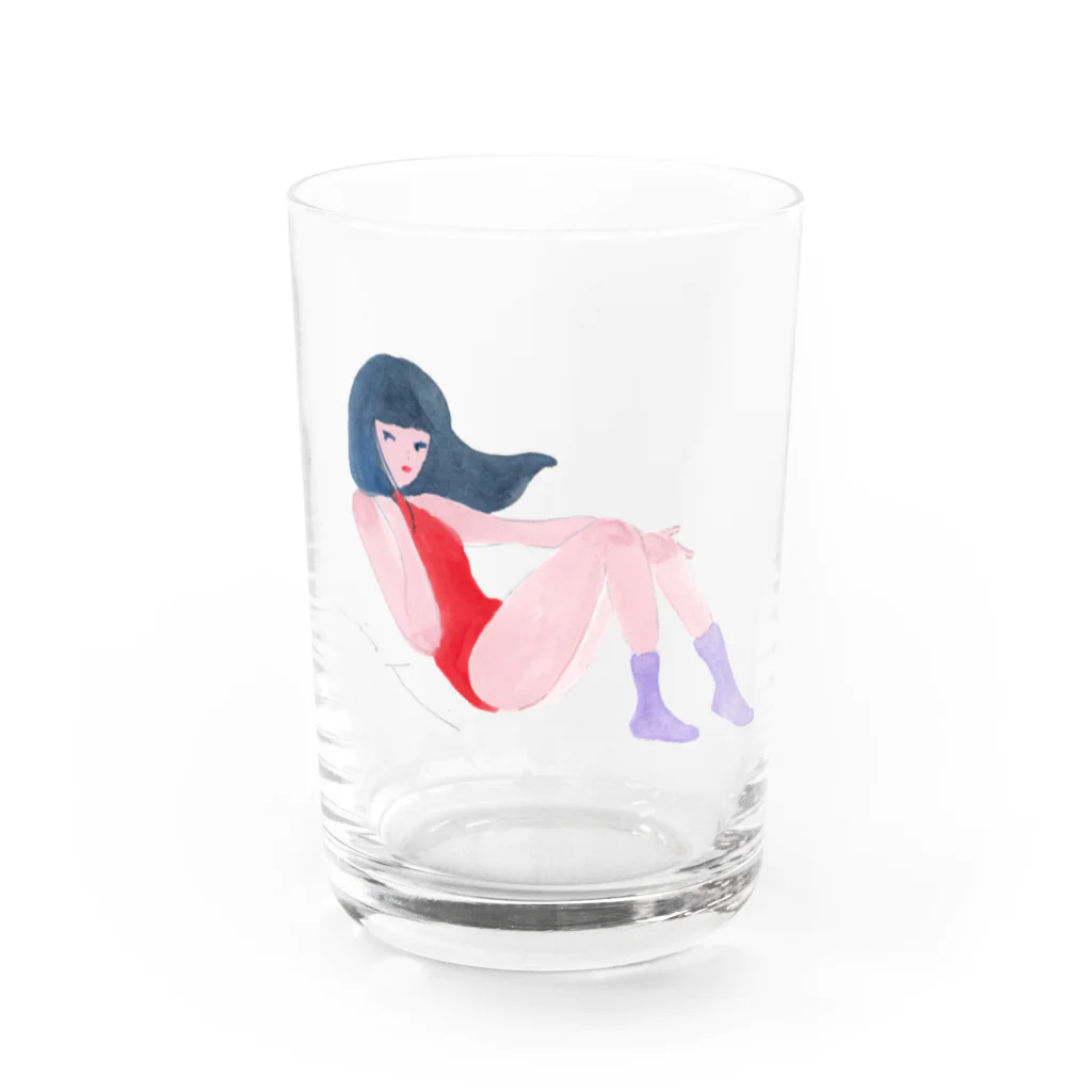 itohidemi.shopのスペースガール Water Glass :front