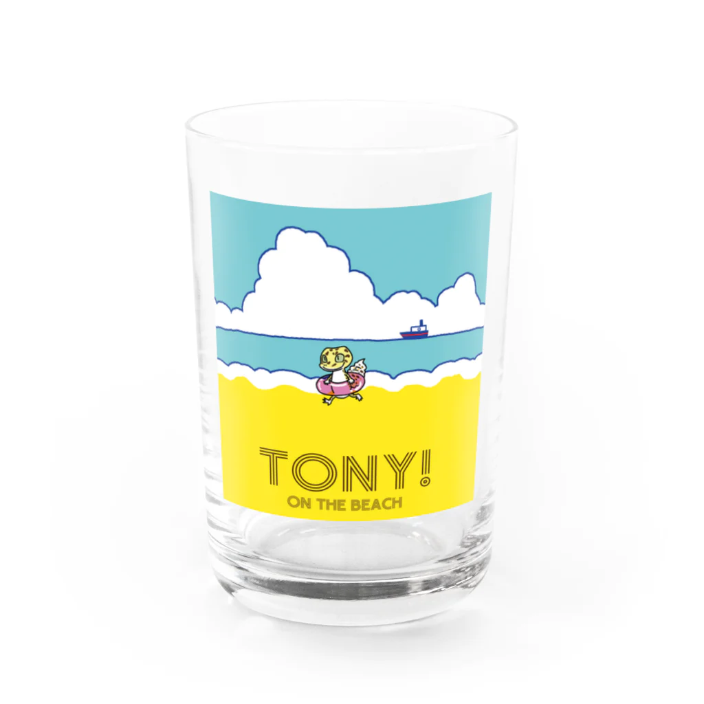 TONY!のTONY! on the beach (昼) Water Glass :front