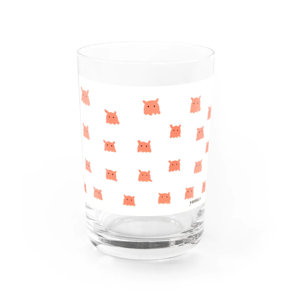 ベガのひつじのメンダコドット Water Glass :front