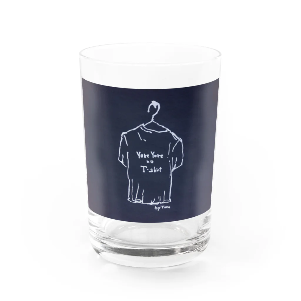 Yore Yore no T-shirtのYoreYore no T-shirtのロゴくん Water Glass :front