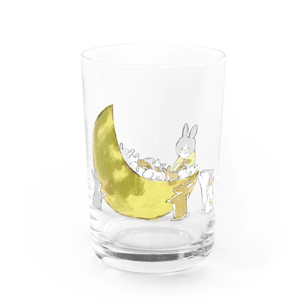 ももろ のベビーうさぎ Water Glass :front