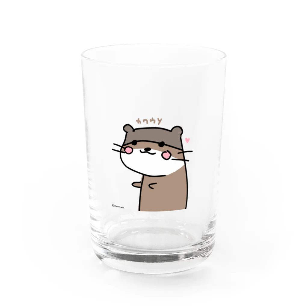 雪乃ちゃその下手っぴなカワウソ Water Glass :front