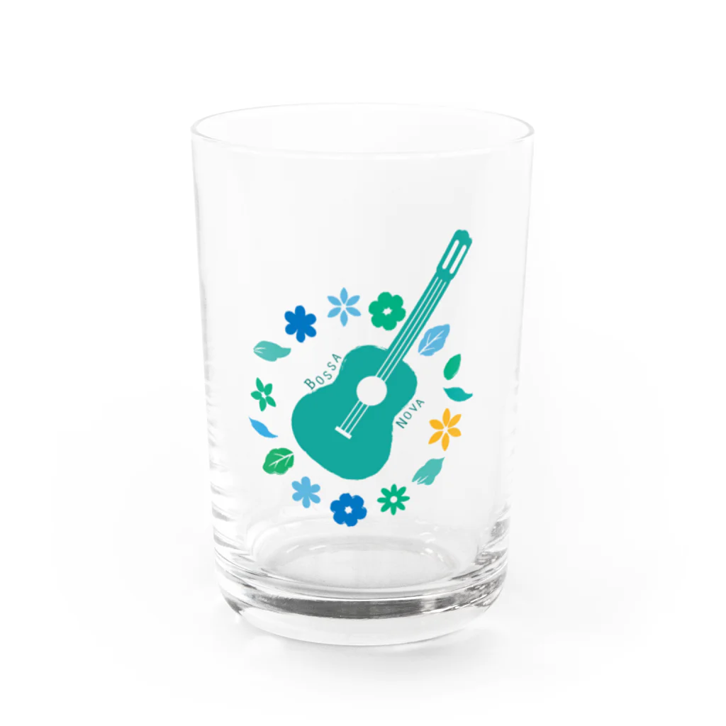 Karen's shopのflower guitarグラス Water Glass :front