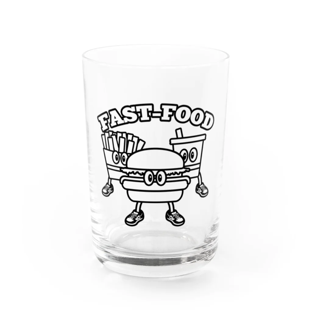 Candy Candyのfastfood_bros Water Glass :front