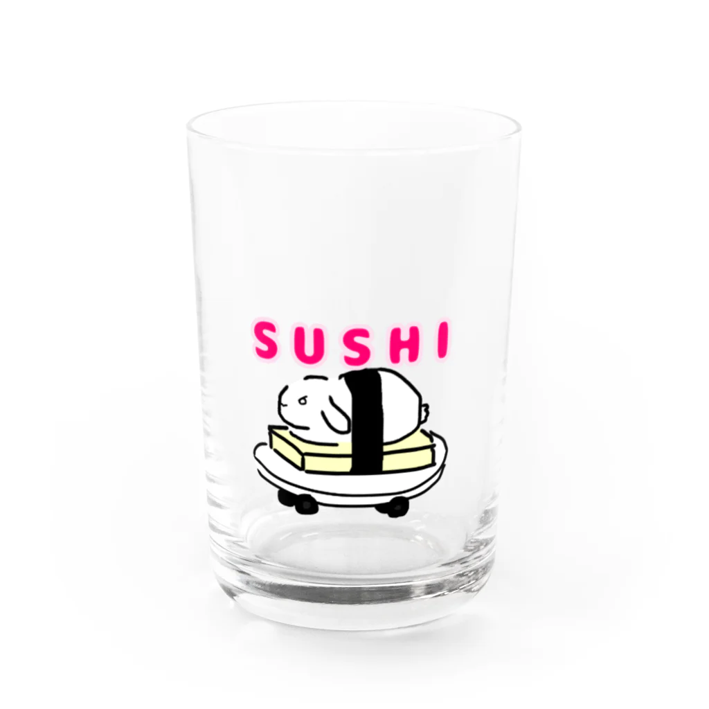 mamiwaのZooっと おんらいんSHOPのSUSHIうさぎ Water Glass :front