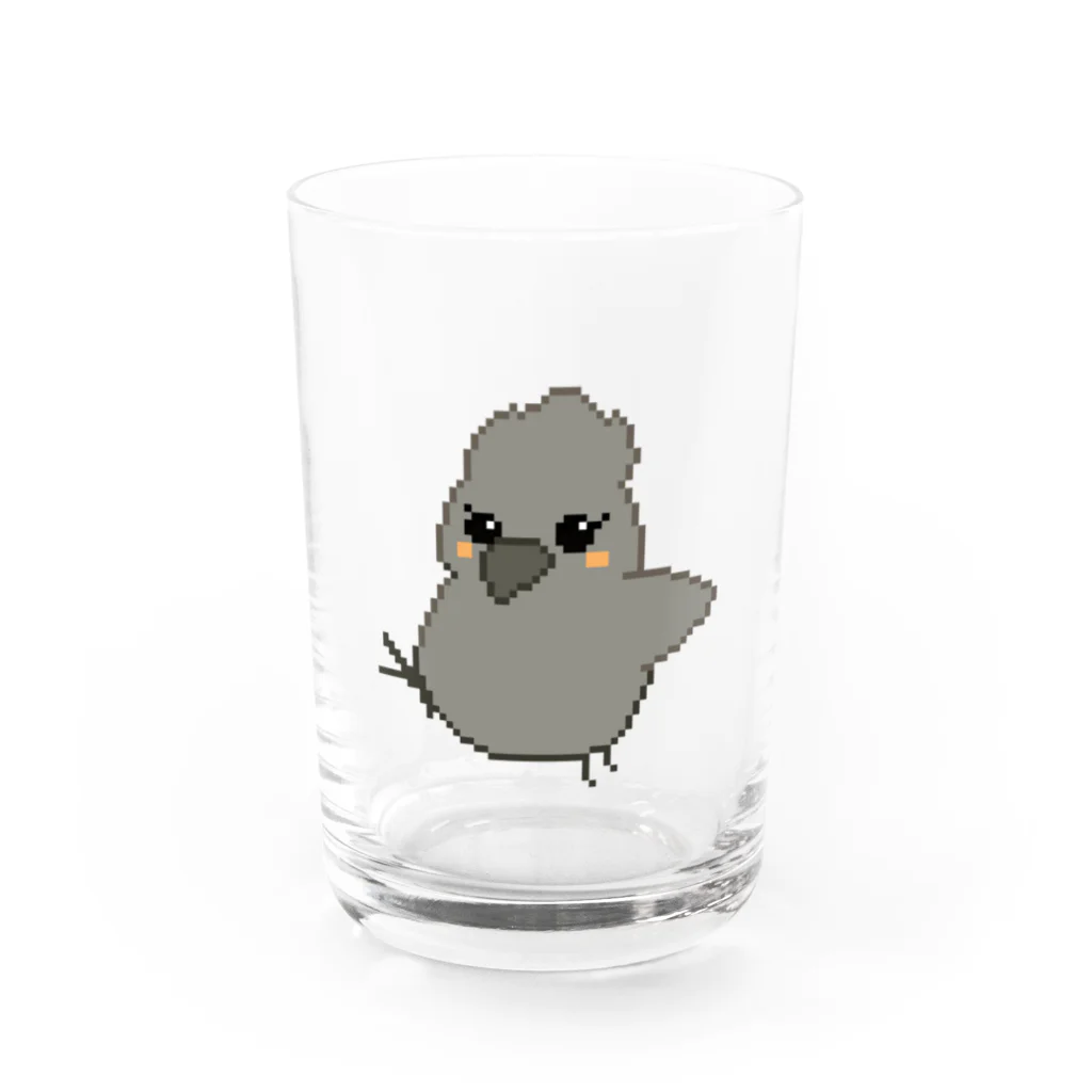 ソケットれんちの烏骨鶏ドット（歩行スタイル） Water Glass :front