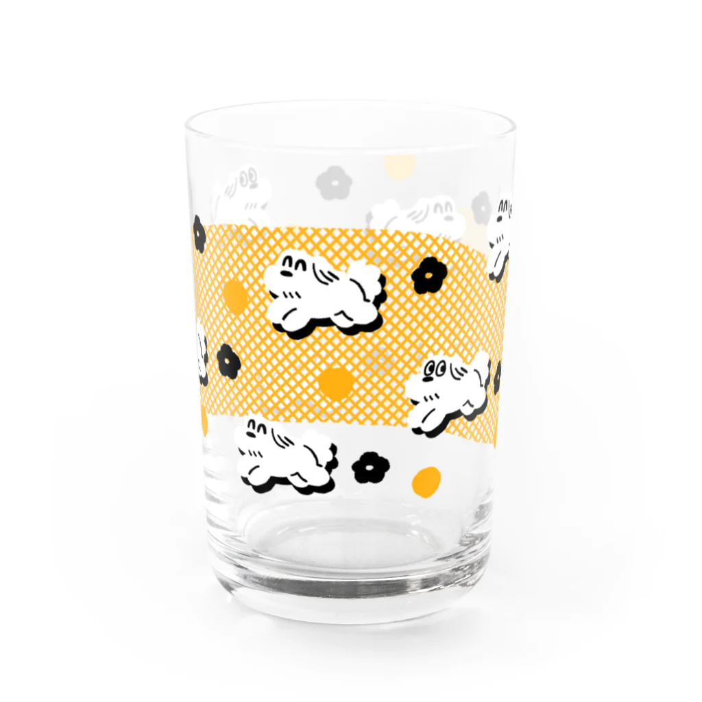 Buonoの走る犬ちゃん Water Glass :front