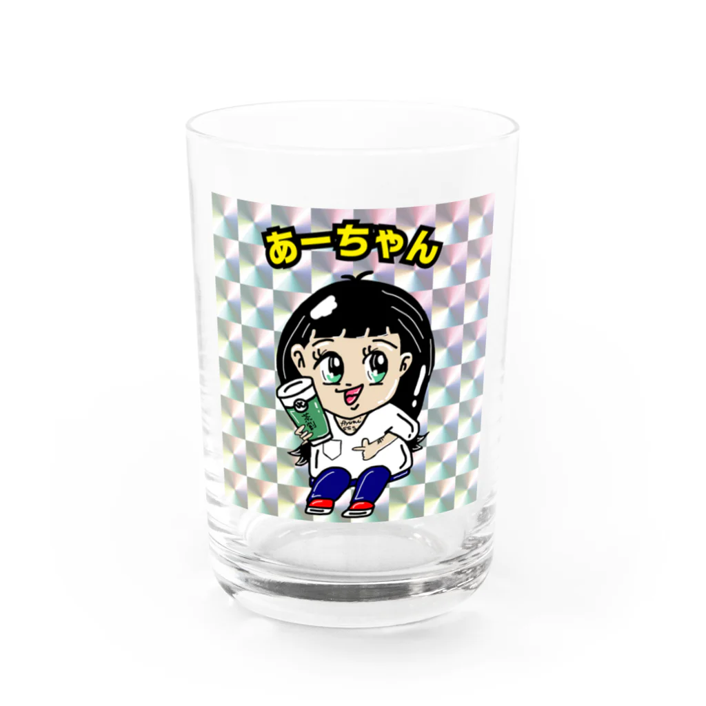 a-sanのあーちゃんまん Water Glass :front