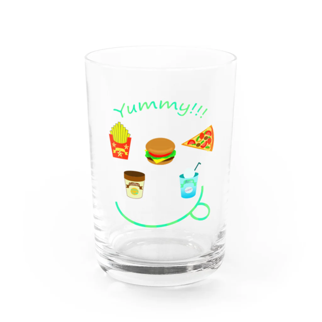 Yokokkoの店のYUMMY!!! Water Glass :front