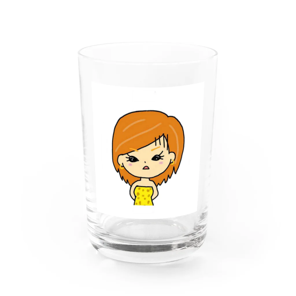 ギャルママえりぽよの呆れリンガーtシャツ Water Glass :front