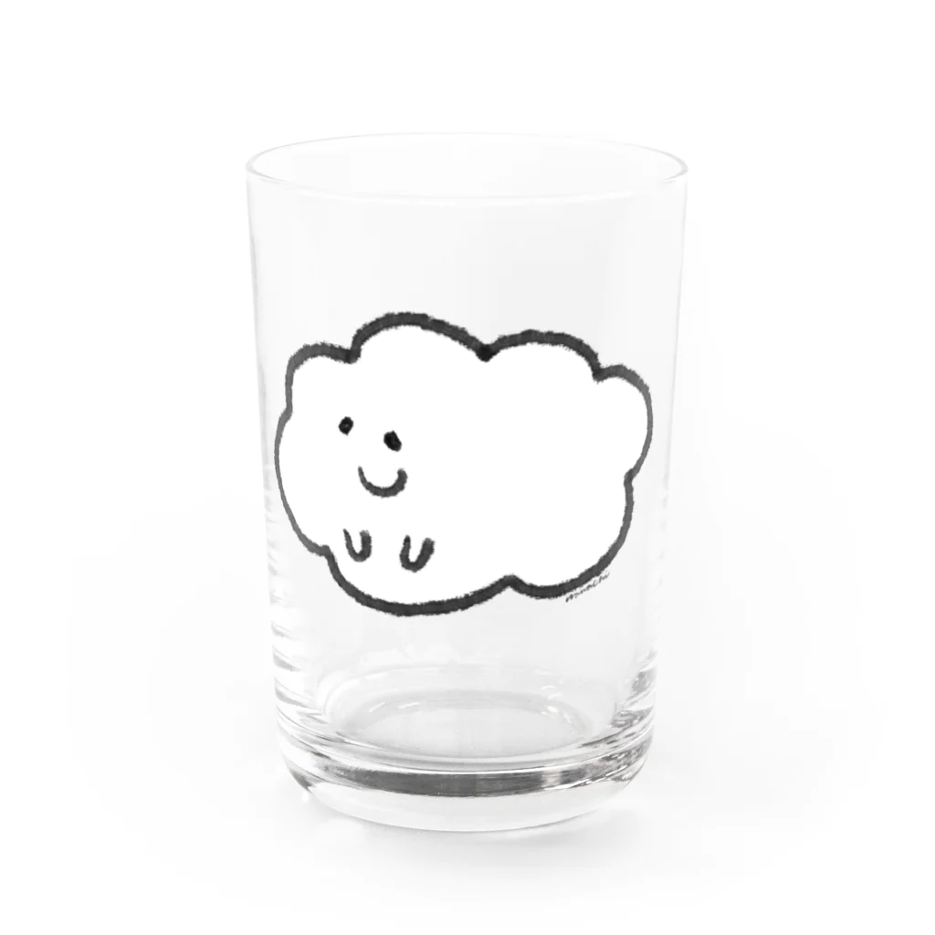 アジサイの織のもくもさん Water Glass :front