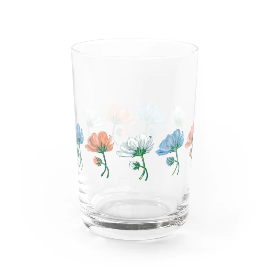 Asahi art styleの花花花 Water Glass :front
