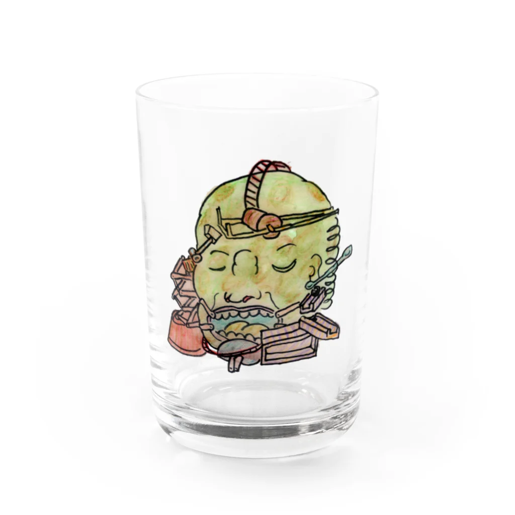 🍩tarojiro(たろじろ) shop🍩のピタゴラ装置で顎関節矯正 Water Glass :front