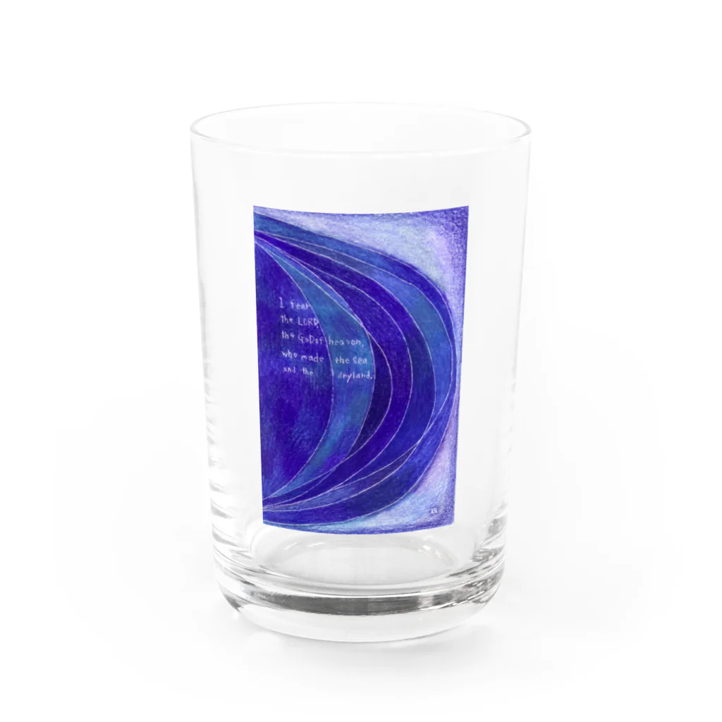 attsjamのI fear the LORD. Water Glass :front