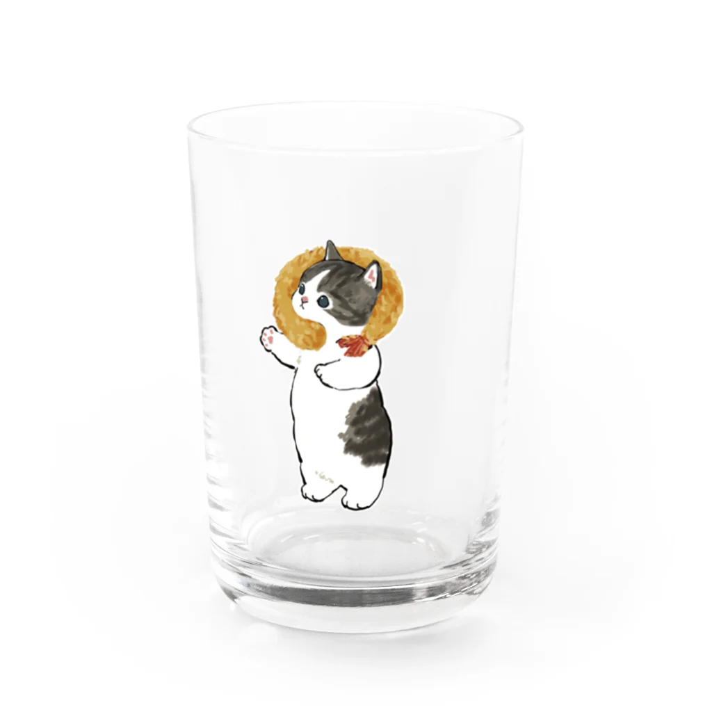 mofusandのエビフライにゃん Water Glass :front