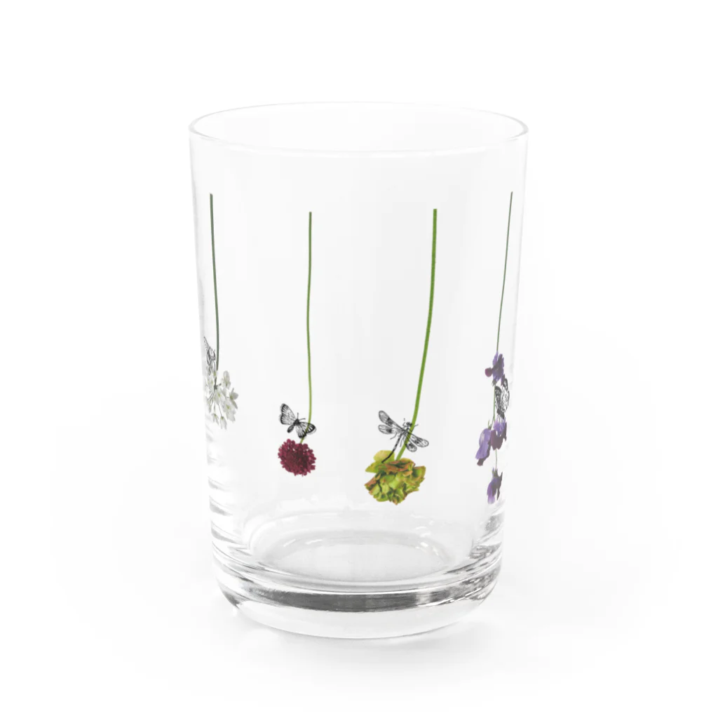 tottoの花と虫 Water Glass :front