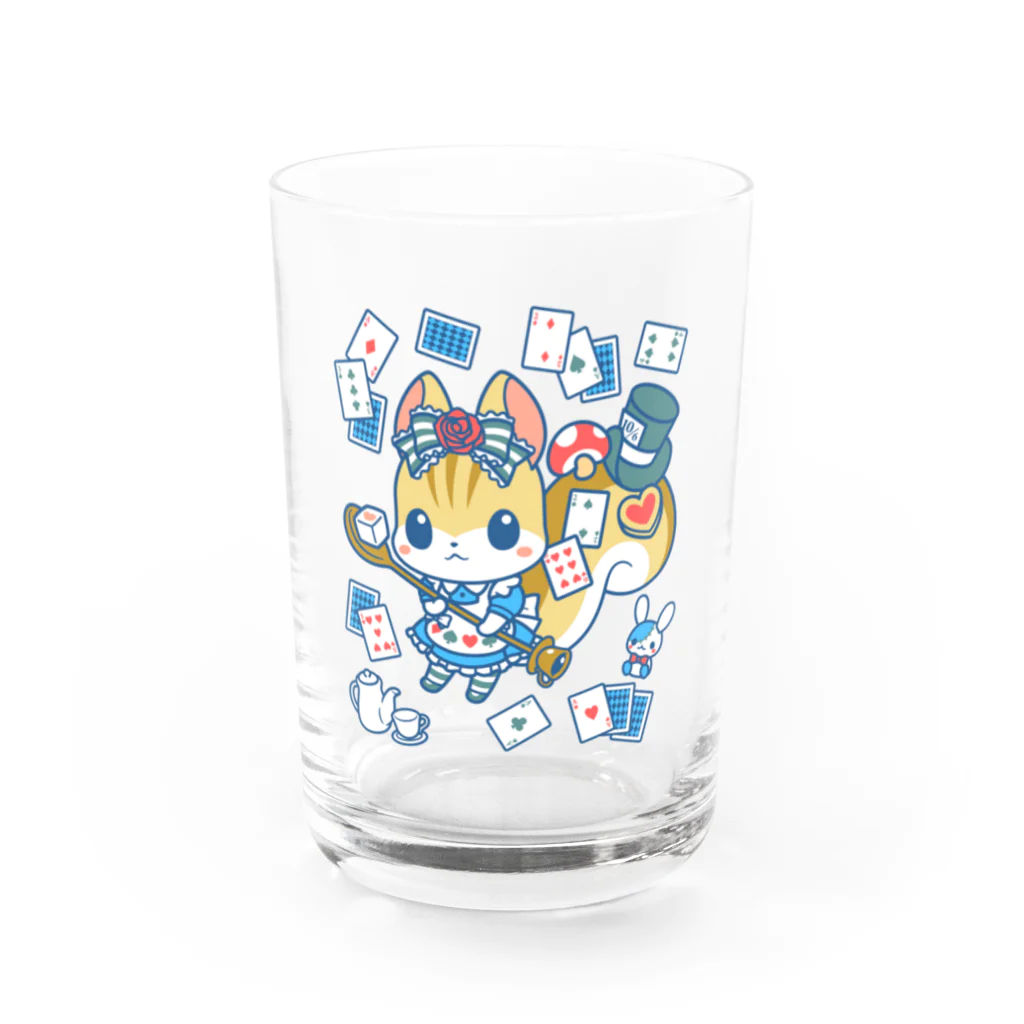 ☀️ひなたぼっくすの🐿デコりす アリス Water Glass :front