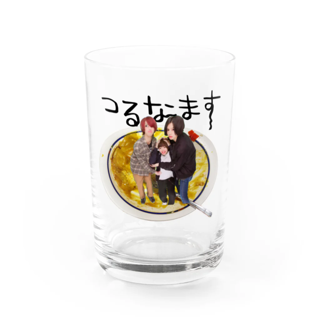 イソ(ベ)マスヲのつるなます Water Glass :front