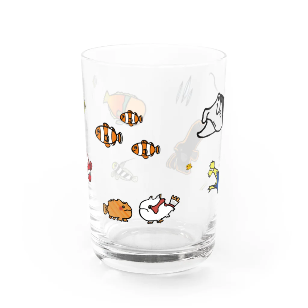 schonのうみのいきもの Water Glass :front