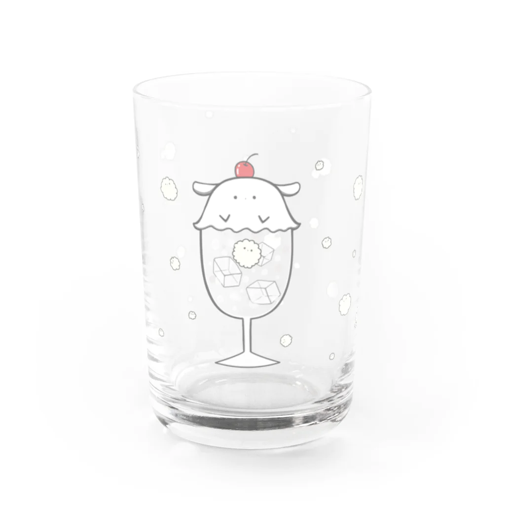 きこのまのクリームソーダに擬態できるグラス（クリア版） Water Glass :front