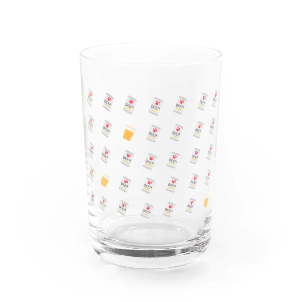 sweet sakeの肉球印のビール Water Glass :front