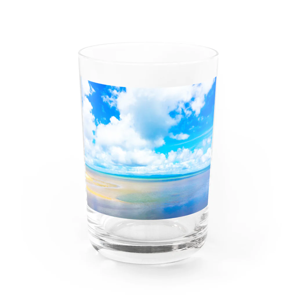 mizuphoto galleryのsummer vacation Water Glass :front