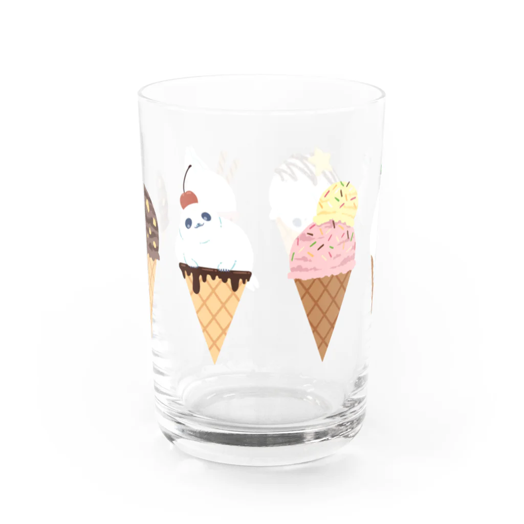 BARE FEET/猫田博人のアザラシアイス・グラス Water Glass :front