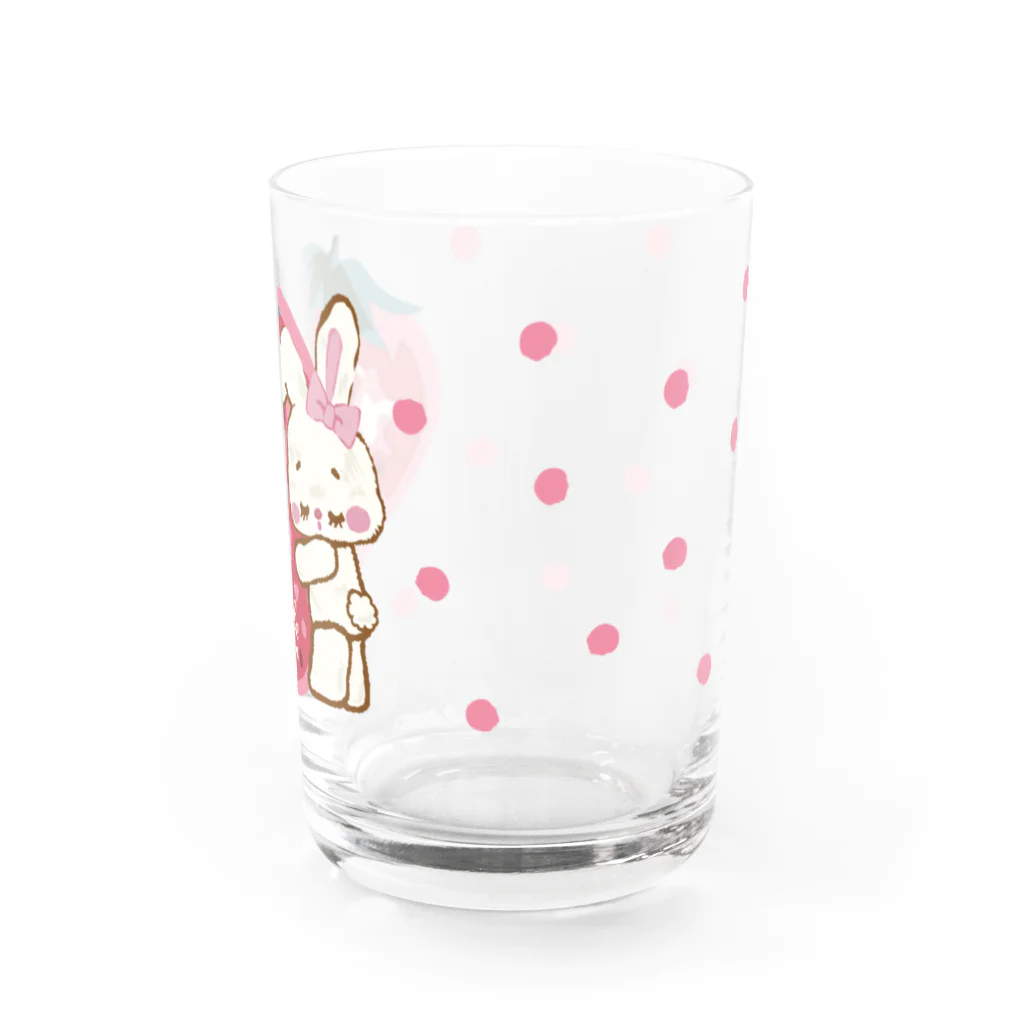 TwinkleEtoileのいちごうさぎのグラス Water Glass :front