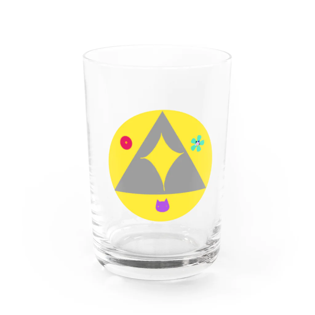 S_T_Graffiti　【STG】の天地猫、推定3才 Water Glass :front