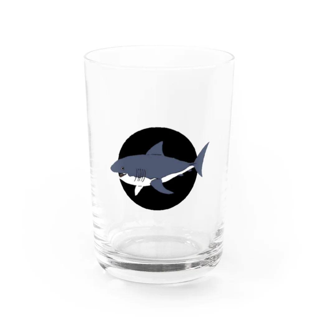 林ともきの余裕綽SHARK Water Glass :front