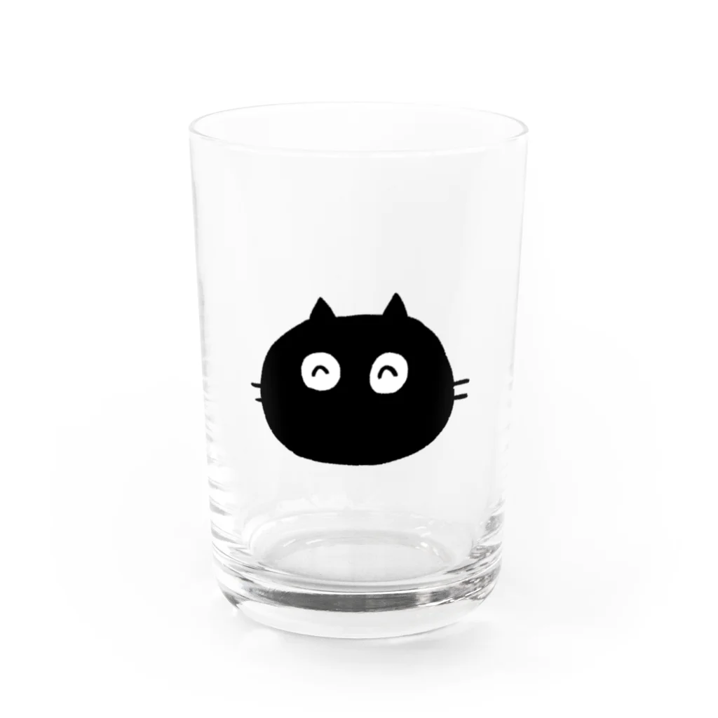 もこねこのまっくろにゃんごろー Water Glass :front