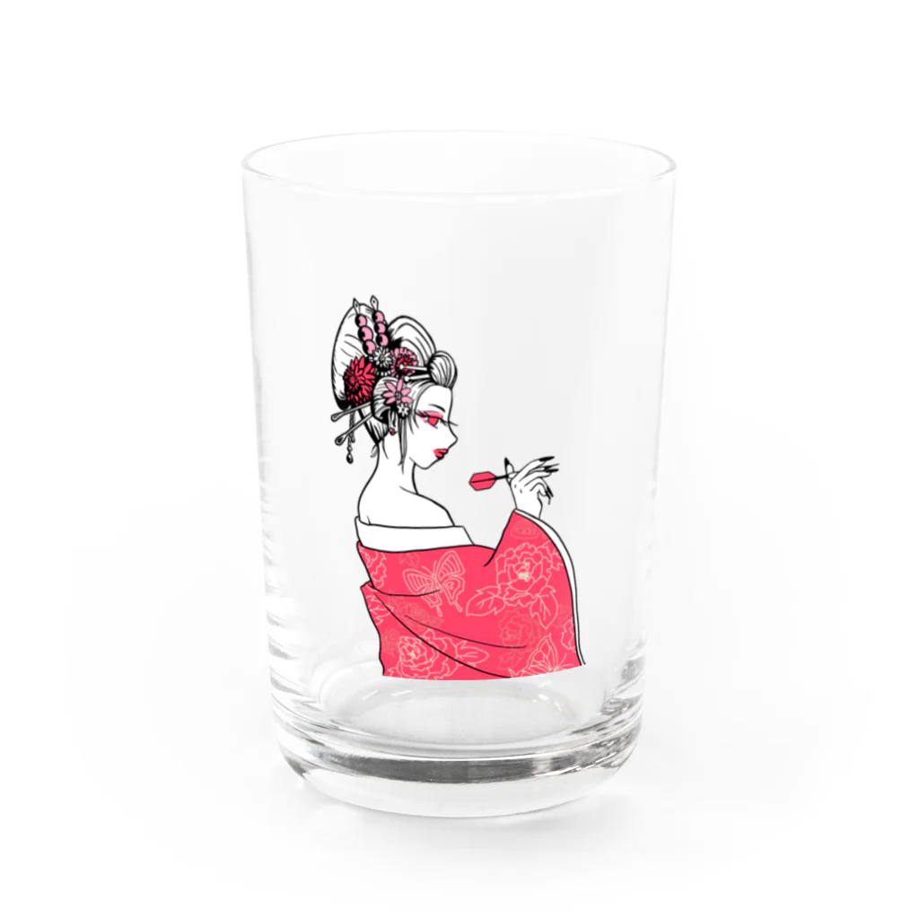 SWEET＆SPICY 【 すいすぱ 】ダーツの花魁ダーツガール🎯 Water Glass :front