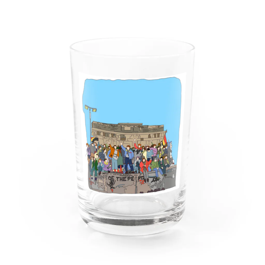 ルサンチマンのベルリンの壁 Water Glass :front