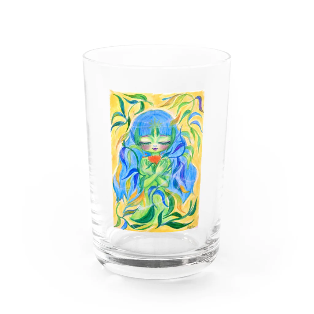 らぁのMohala-開花- Water Glass :front